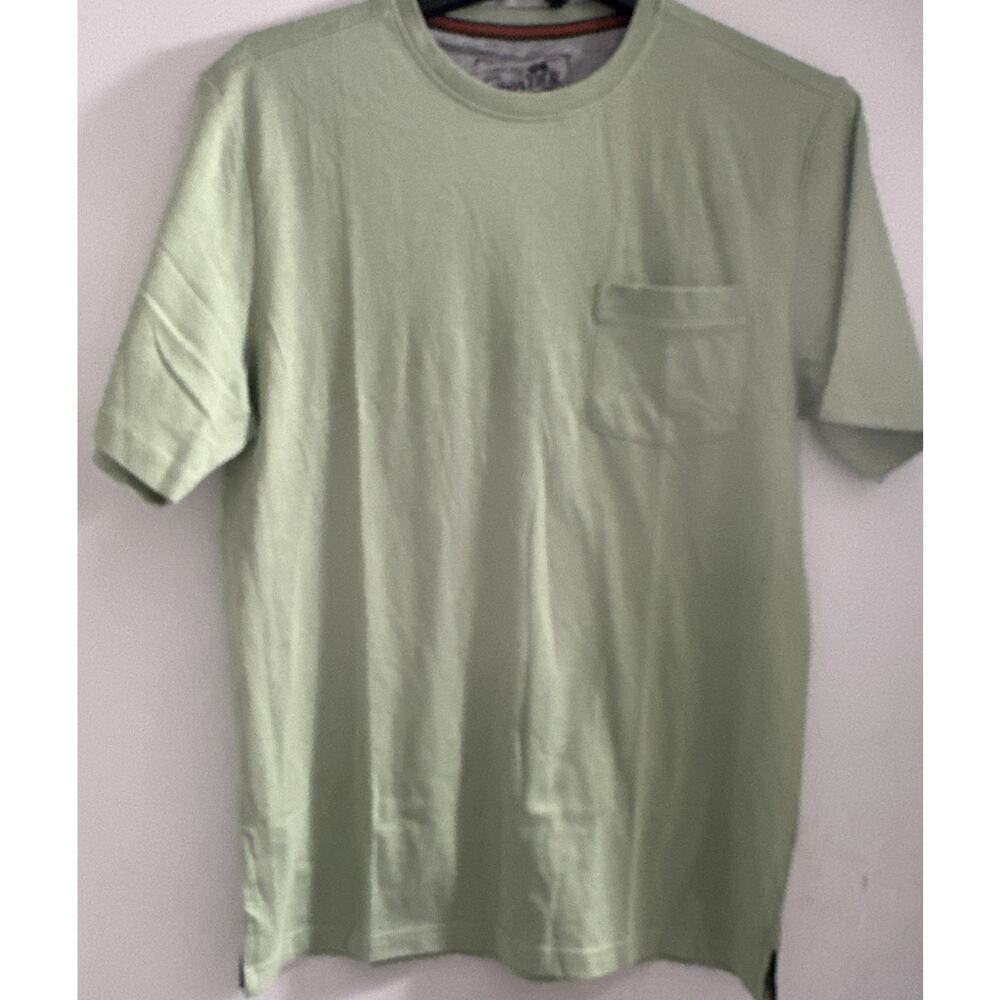 Frontier Threads Men’s Green Pocket T Shirt Small By Weatherproof Cotton Blend